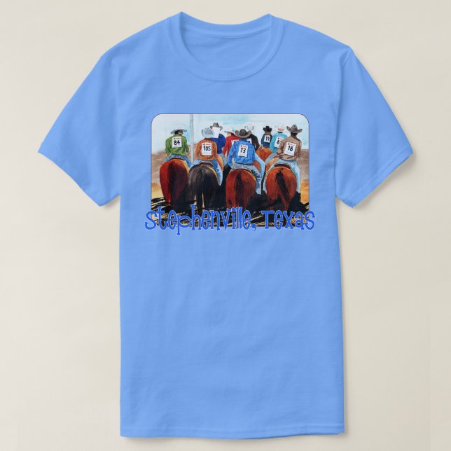 Stephenville Texas Rodeo T-Shirt (Design Front)