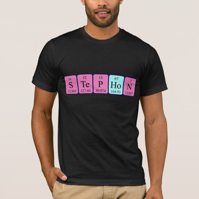 Stephon periodic table name shirt (Front)