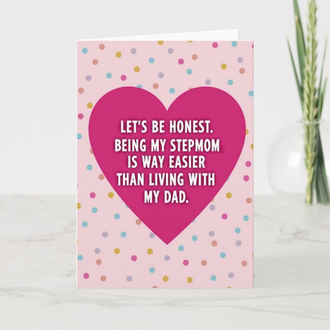 Stepmom Easier Than Dad Card (Front)