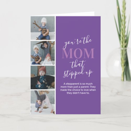 Stepmom Mothers Day Photo Card