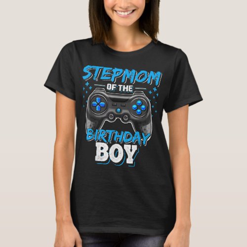 Stepmom of the Birthday Boy Matching Family Video  T_Shirt