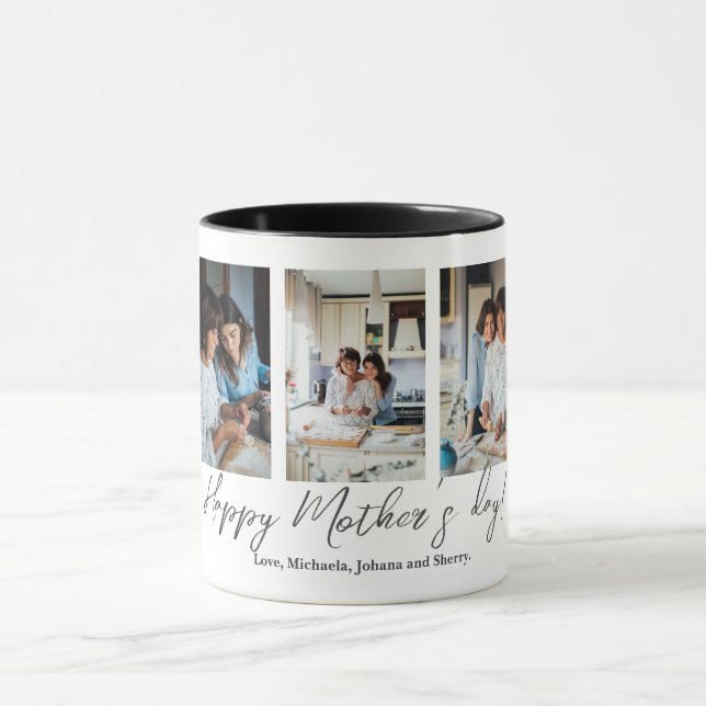 Stepmom Photo Collage Mother's Day Gift Mug (Center)