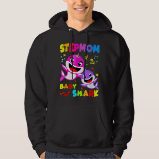 Stepmom Shark Stepmom Shark Family Mother's Day  Hoodie