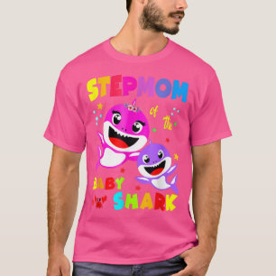 Stepmom Shark Stepmom Shark Family Mother's Day T-Shirt