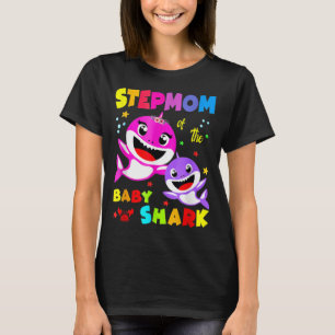Stepmom Shark Stepmom Shark Family Mother's Day  T-Shirt
