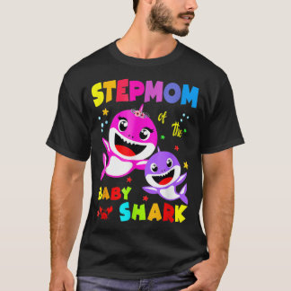 Stepmom Shark Stepmom Shark Family Mother's Day  T-Shirt