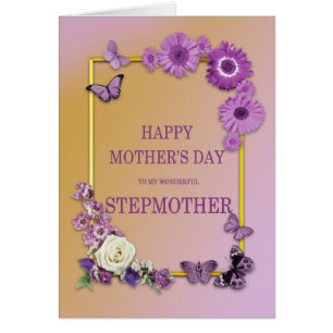 Stepmother Mothers Day Flowers and Butterflies