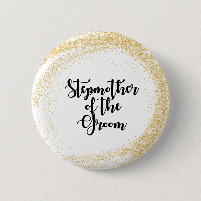 Stepmother of the Groom name tag Button (Front)