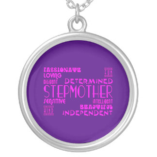 Stepmothers Stepmoms Birthday Parties : Qualities Silver Plated Necklace