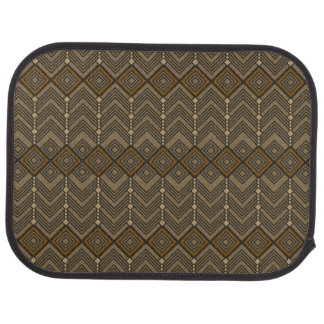 Stepped Chevron & Diamond Pattern Set of Car Mats