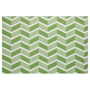 Stepped Chevrons - Avocado Green Fabric