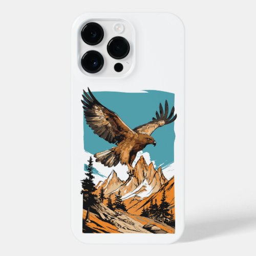 STEPPEE EAGLE OVER THE ALMATY MOUNTAINS KAZAKHSTAN iPhone 14 PRO MAX CASE