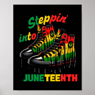 Steppin' Into Juneteenth Poster