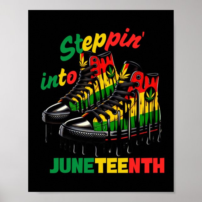Steppin' Into Juneteenth  Poster (Front)