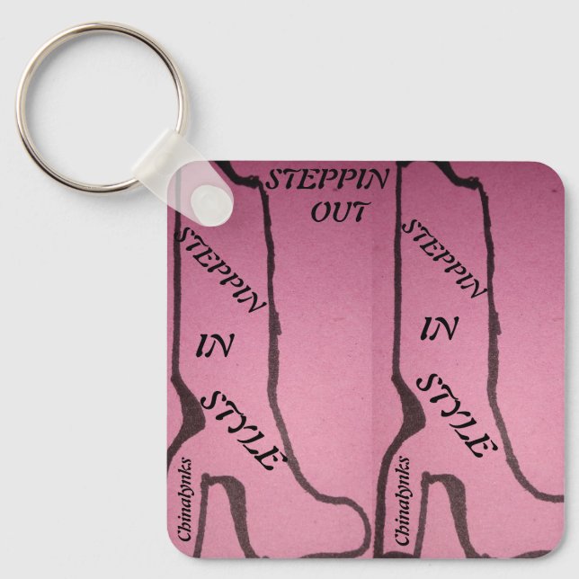 STEPPIN OUT KEYCHAIN (Front)
