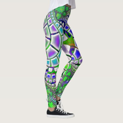 Steppin Stone Psychedelic 3D Abstract Leggings