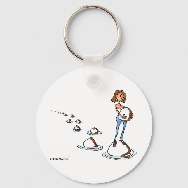 Stepping Forward Keychain (Front)