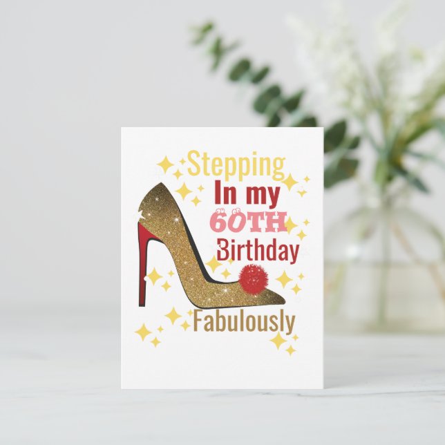 Stepping in my 60th birthday fabulously birthday  (Standing Front)