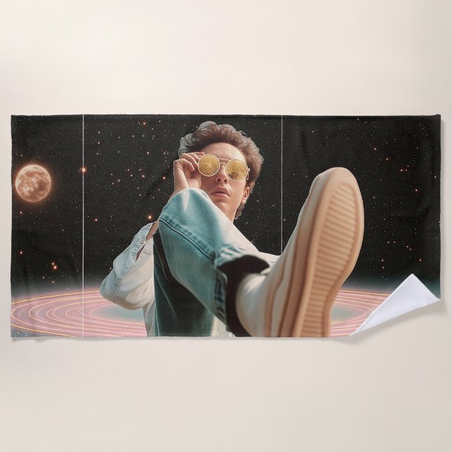 Stepping Into Another Orbit Beach Towel (Front)