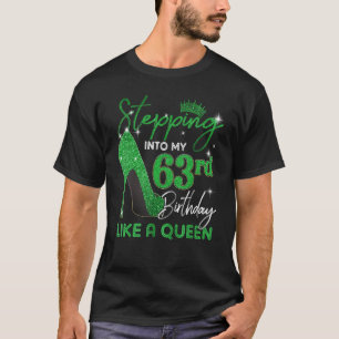 Stepping Into My 63rd Birthday Gifts Womens High H T-Shirt
