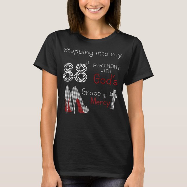 Stepping Into My 88th Birthday Tee   For Womens   (Front)