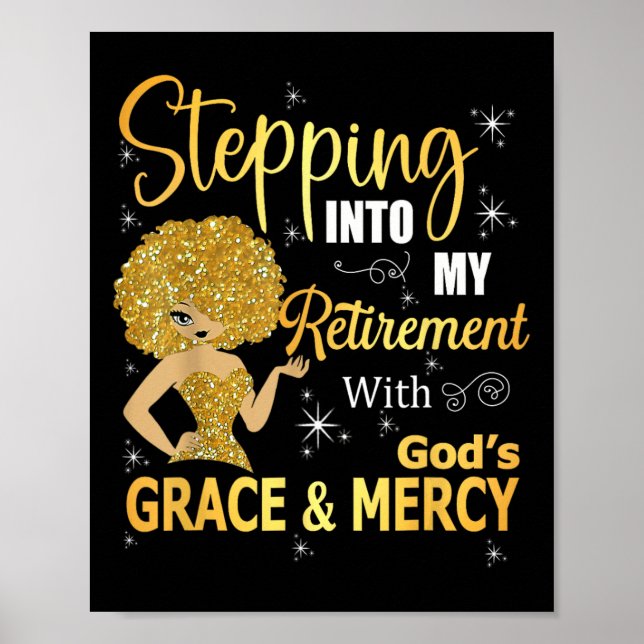 Stepping Into My Retirement With God's Grace And M Poster (Front)