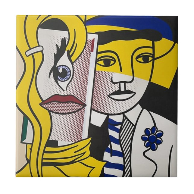 Stepping Out Ceramic Tile (Front)