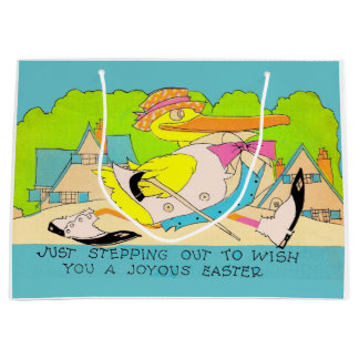 stepping out for Easter Large Gift Bag