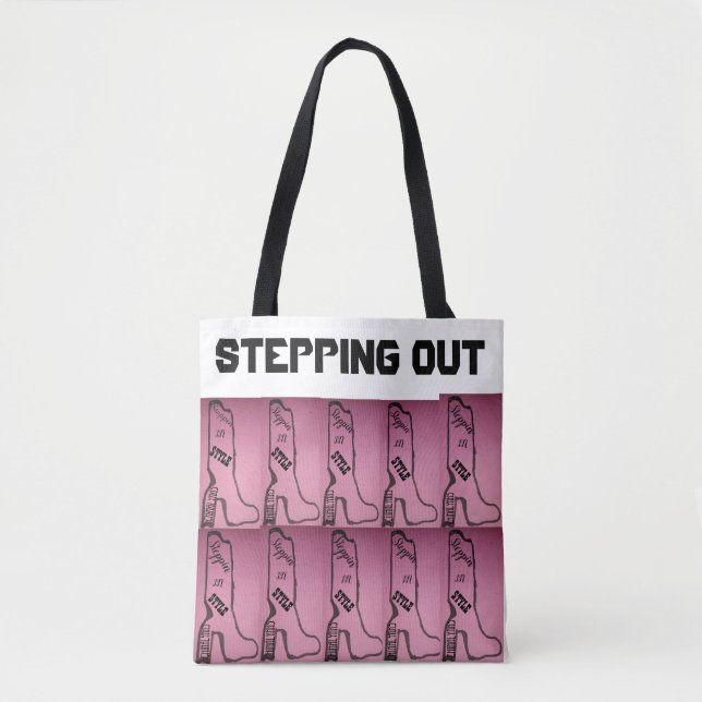 STEPPING OUT TOTE BAG (Front)