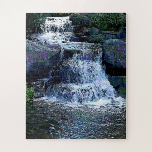 Stepping Small Falls Water Feature Jigsaw Puzzle