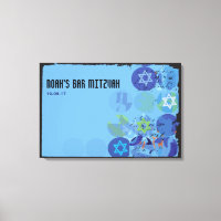 STEPPING STONES Bar Mitzvah Mitzvah Sign-In Board