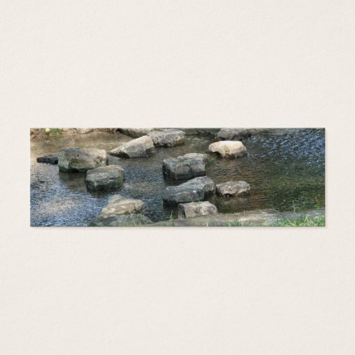 Customizable Stepping Stones Bookmark Business Card Templates