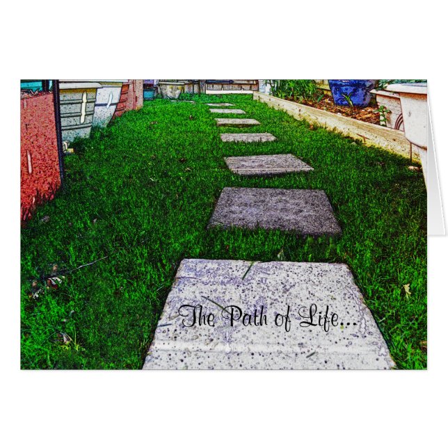 Stepping Stones by Shirley Taylor Cards (Front Horizontal)