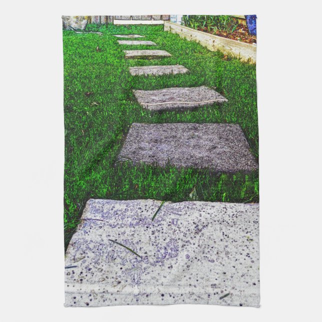 Stepping Stones by Shirley Taylor Kitchen Towel (Vertical)