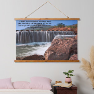 Stepping Stones going over the water Hanging Tapestry