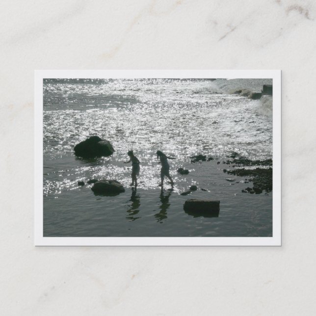 Stepping Stones, Mini Photo Business Card (Front)