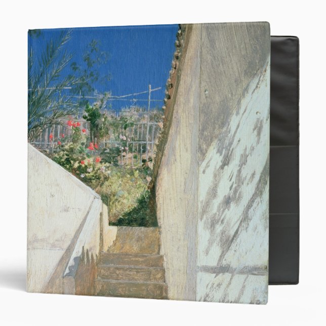 Steps in a Garden, Algeria, 1883 3 Ring Binder (Front/Inside)