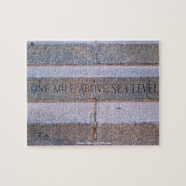 Steps Mile High Colorado Jigsaw Puzzle (Horizontal)