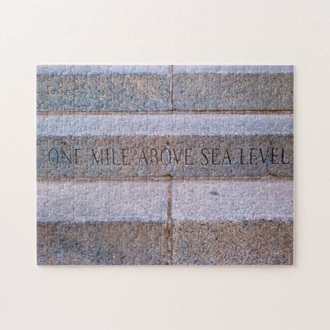 Steps Mile High Denver . Jigsaw Puzzle (Horizontal)