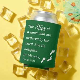 Steps of a Good Man - Psalm 37:23 Bible Verse Can Cooler