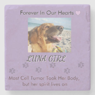 Steps of Her Gentle Spirit Stone Coaster