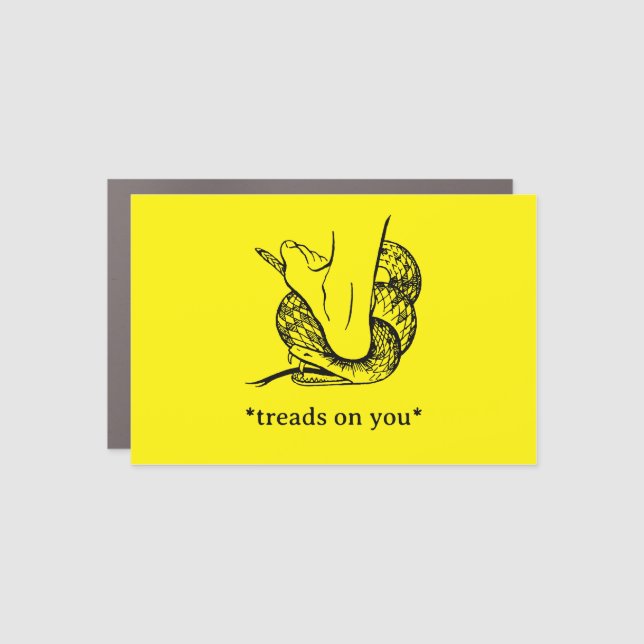 Steps on You Car Magnet (Front)