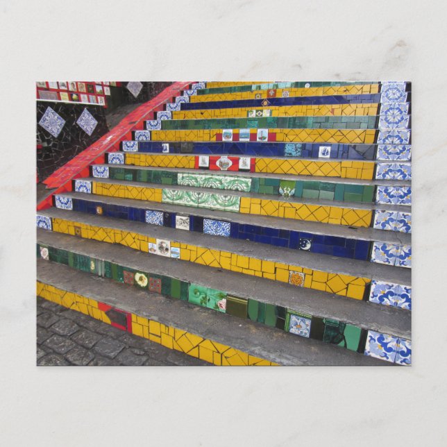 steps selarón rio postcard (Front)