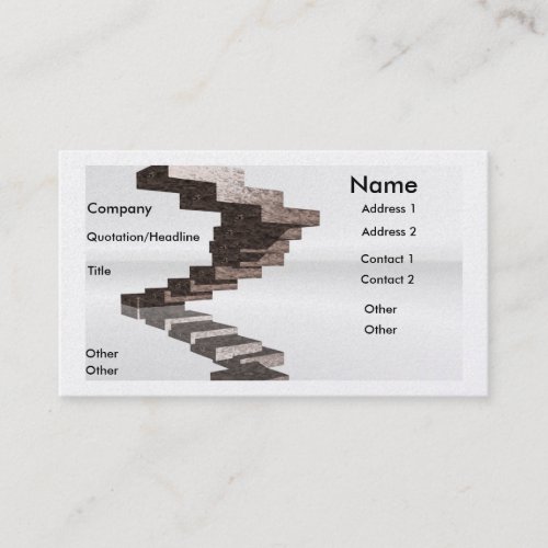 Steps to Success Business Card Template