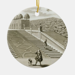 Steps to the garden terrace, Belvedere Palace, Vie Ceramic Ornament