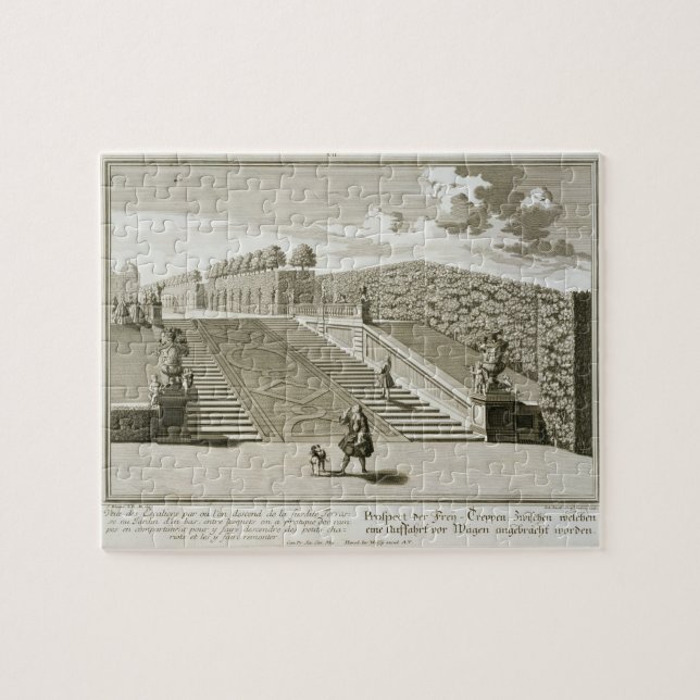 Steps to the garden terrace, Belvedere Palace, Vie Jigsaw Puzzle (Horizontal)