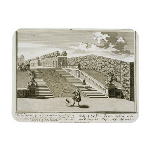 Steps to the garden terrace Belvedere Palace Vie Magnet