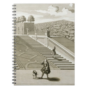 Steps to the garden terrace, Belvedere Palace, Vie Notebook