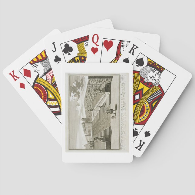 Steps to the garden terrace, Belvedere Palace, Vie Poker Cards (Back)