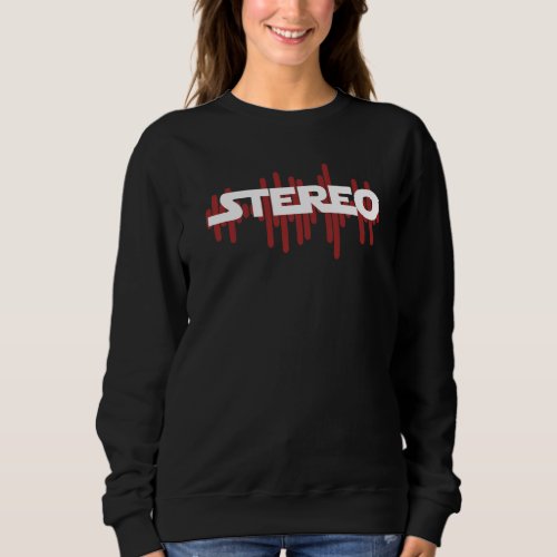 Stereo Music Frequency Wave For Hi Fi  Audiophil Sweatshirt